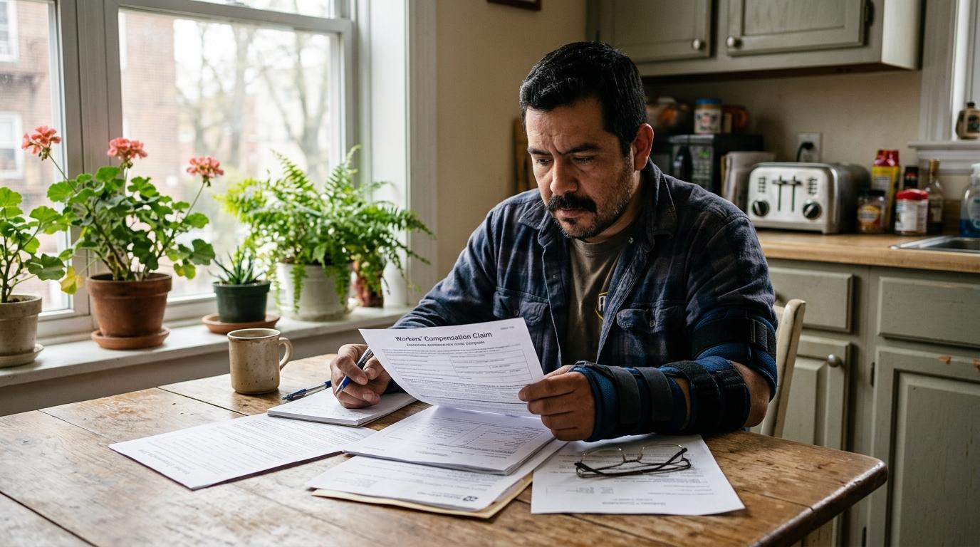 ¿Cuánto paga la compensación laboral (workers comp) y cómo se reclama?